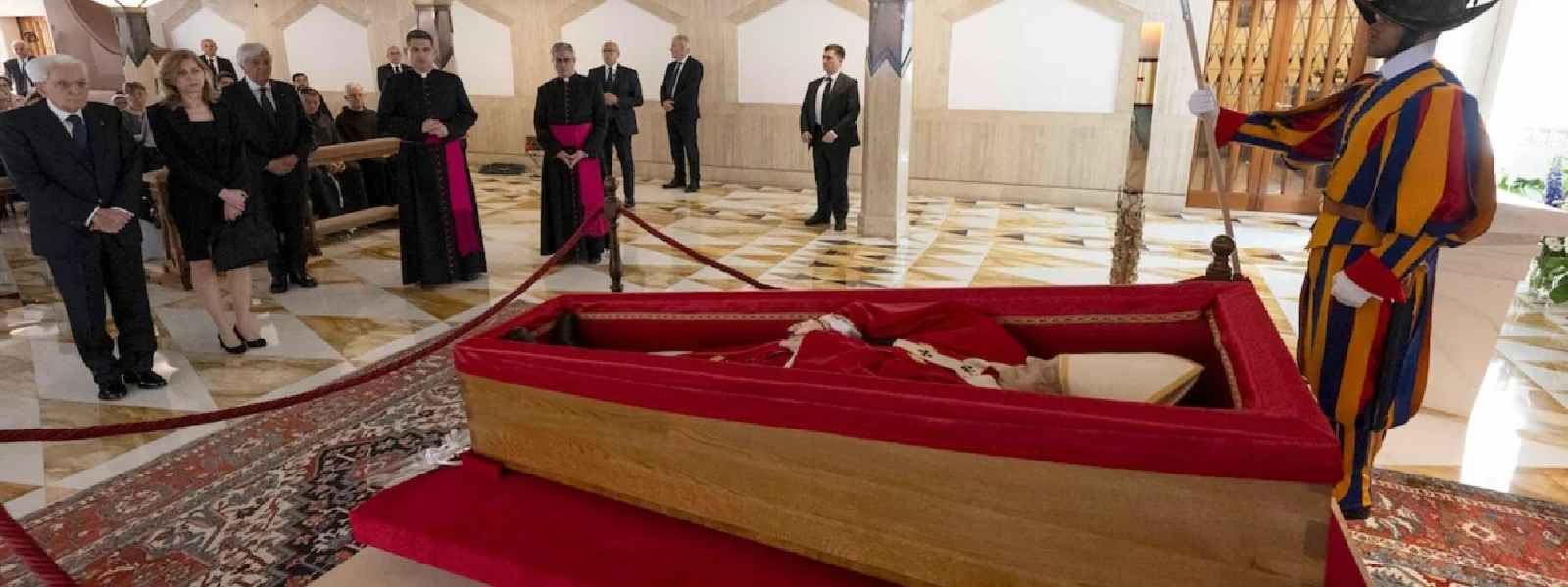 පාප් වහන්සේගේ දේහය අද සිට මහජන ගෞරවයට